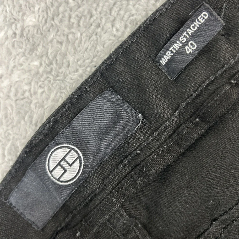 Jordan Craig Jeans the Martin Stacked‎ 40x38 Black Distressed Denim Straight